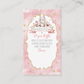 ウサギが赤ちゃんを連れてくるよ!ベビーシャワーディーパーレッフル エンクロージャーカード (正面)