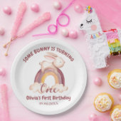 ウサギが1歳の誕生日を迎える ペーパープレート (パーティー)