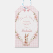 ウサギが1歳の誕生日を迎える Some Bunny is Turning One 1st Birth ギフトタグ (正面)