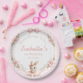 ウサギが1歳の誕生日を迎える Some Bunny is Turning One 1st Birth ペーパープレート (パーティー)