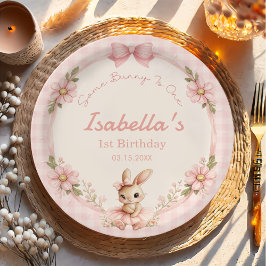ウサギが1歳の誕生日を迎える Some Bunny is Turning One 1st Birth ペーパープレート