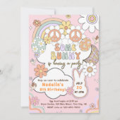 ウサギさんとパーティー イースターバースデーパーティー 招待状 (正面)