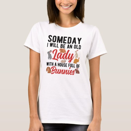 ウサギだらけの家 Tシャツ (正面)
