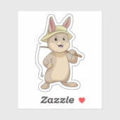 ウサギとしてのフィッシャー魚釣り棒 シール (シート)