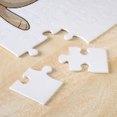 ウサギとしてのフィッシャー魚釣り棒 ジグソーパズル (側面)