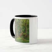 ウサギとの森林場面、1862年(キャンバスの油) マグカップ (正面左)