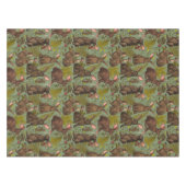 ウサギとウッドランドフローラテーブルクロス テーブルクロス (正面(横))