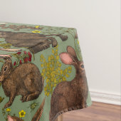 ウサギとウッドランドフローラテーブルクロス テーブルクロス (インサイチュ)