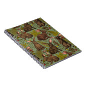 ウサギとウッドランドフローラノート ノートブック (右側)