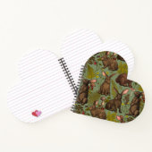 ウサギとウッドランドフローラノート ノートブック (内部)