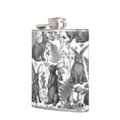 ウサギとウッドランドフローラフラスコ フラスク (左)