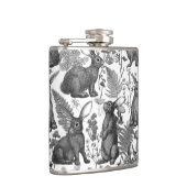 ウサギとウッドランドフローラフラスコ フラスク (右)