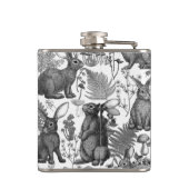 ウサギとウッドランドフローラフラスコ フラスク (裏面)