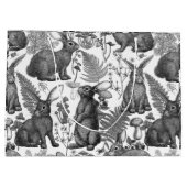 ウサギとウッドランドフローラ2ラージ抱き枕 ラージペーパーバッグ (裏面)