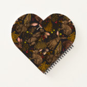 ウサギとウッドランドフローラ3ノートブック ノートブック (裏面)