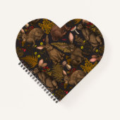 ウサギとウッドランドフローラ3ノートブック ノートブック (正面)