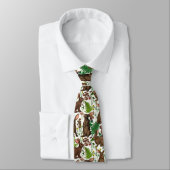 ウサギとウッドランドフローラ4 ネクタイ (タイ)