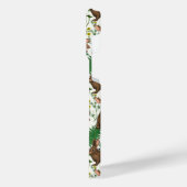 ウサギとウッドランドフローラ4 iPhoneケース (左側面)