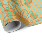 ウサギとカモミール、シームレスなヴィンテージパットをスケッチ ラッピングペーパー (ロールコーナー)