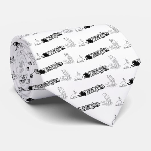 ウサギとキツネのネクタイと物語 ネクタイ (ロール)