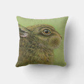 ウサギとキツネ素晴らしアート枕 クッション (裏面)