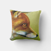 ウサギとキツネ素晴らしアート枕 クッション (正面)