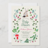 ウサギとクローバー植物学 招待状 (正面)