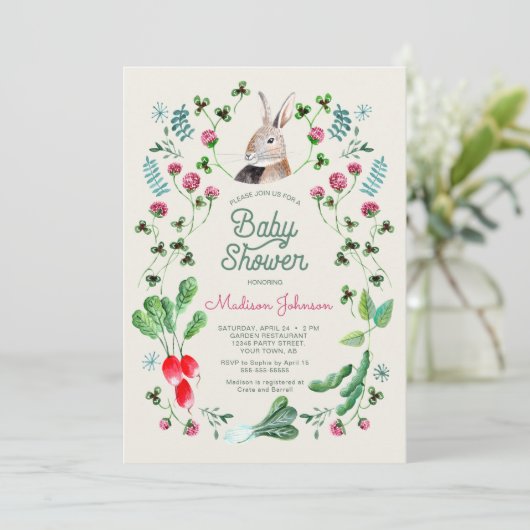 ウサギとクローバー植物学 招待状 (スタンド正面)
