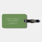 ウサギとクローバー |旅行の休暇 |荷物タグ ラゲッジタグ (裏面横)