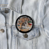 ウサギとジグザーズパズルとウサギのオーナーバニー 缶バッジ (インサイチュ)