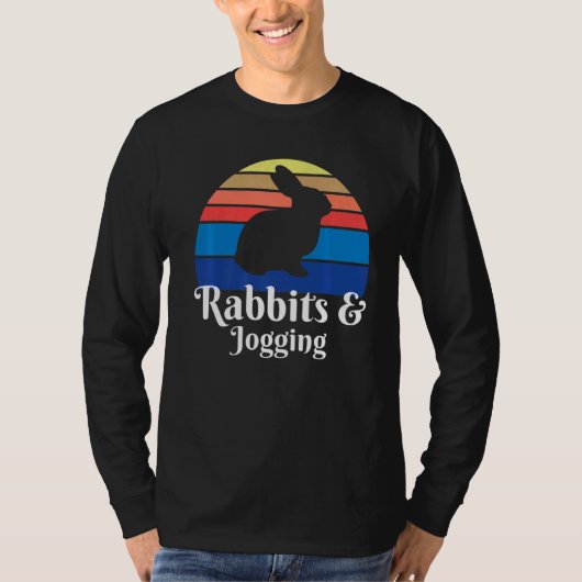 ウサギとジョギングジョガー Tシャツ (正面)