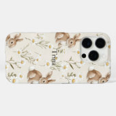 ウサギとデイジーの花 Case-Mate iPhoneケース (裏面 (横))