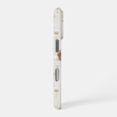 ウサギとデイジーの花 iPhoneケース (右側面)