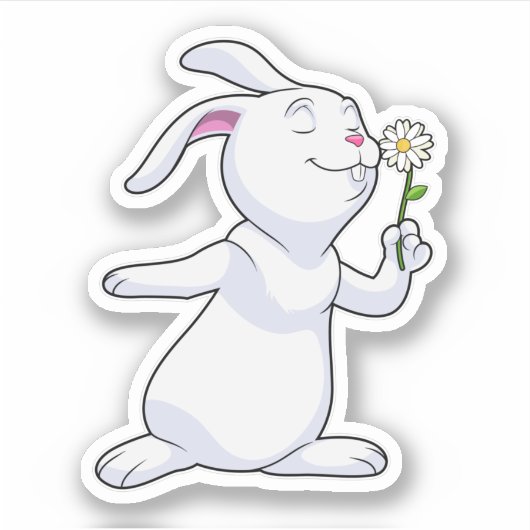 ウサギとデイジー シール (正面)