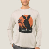 ウサギとニンジンのおもしろダジャレ トライブレンドTシャツ (正面)