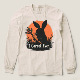 ウサギとニンジンのおもしろダジャレ トライブレンドＴシャツ