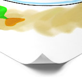 ウサギとニンジンのポスター ポスター (角)