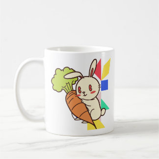 ウサギとニンジンのマグカップ コーヒーマグカップ