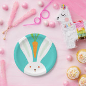 ウサギとニンジン ペーパープレート (パーティー)