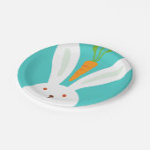 ウサギとニンジン ペーパープレート (アングル)