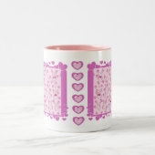 ウサギとハートマグ ツートーンマグカップ (中央)