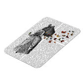 ウサギとバタフライパラソル2 マグネット (左側)