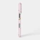 ウサギとバラの花束 iPhoneケース (右側面)