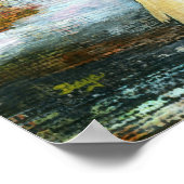 ウサギとフクロウ、森林の動物 オーダーメイドサイズ ポスター (角)