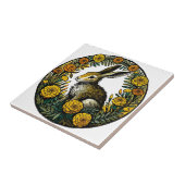 ウサギとマリゴールド タイル (側面)