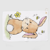 ウサギとミツバチ ゴルフタオル (横)