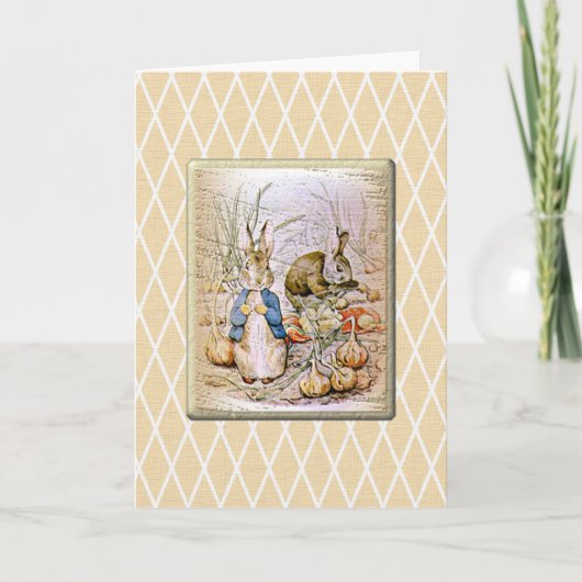 ウサギと友人 カード (正面)