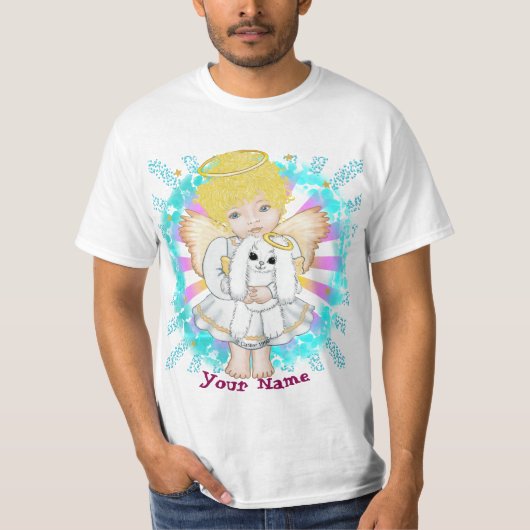 ウサギと天使のTシャツ Tシャツ (正面)