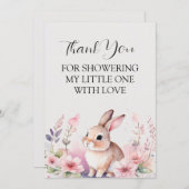 ウサギと幸せにモダンなる サンキューカード (正面/裏面)