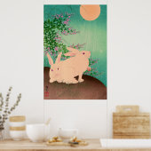 ウサギと月の大原小村1931 ポスター (キッチン)